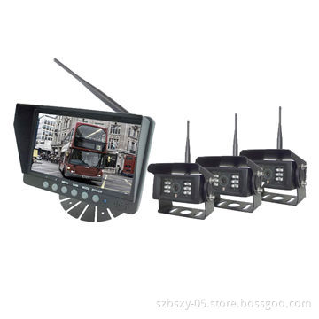7-inch Wireless Camera Systems for Trailer Trucks, 18dBm Emitting Frequency